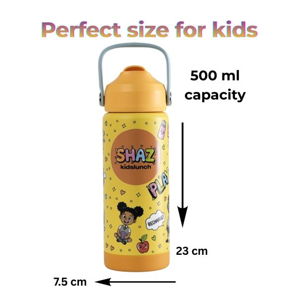 Shaz KidsLunch – Break Time Heroes Edition Water Bottle